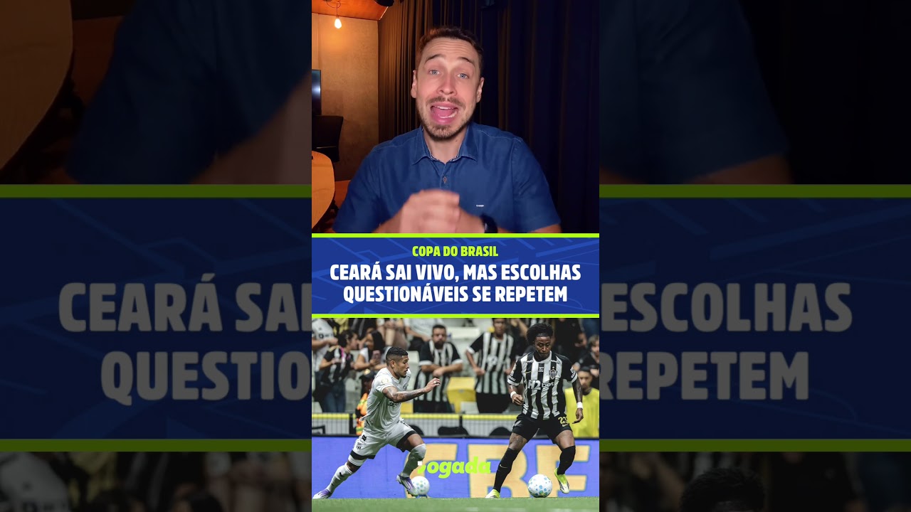 Imagem da notícia Ceará segue vivo mesmo com derrota para o Galo, mas escolhas questionáveis de Mozart permanecem