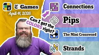 NYT Connections, Pips, Mini Crossword, and Strands | April 11, 2026