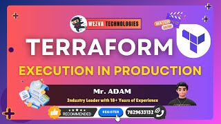 Terraform Execution in PRODUCTION | DevOps Real-World Projects | ADAM | WezvaTech | 📞 +917829633132