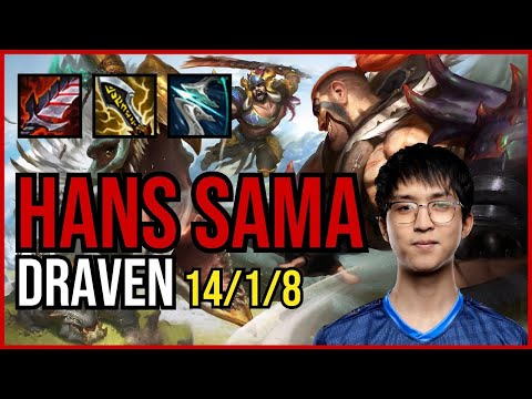 HANS SAMA - DRAVEN vs KALISTA ADC - EUW Challenger - Patch 11.4 QUADRAKILL