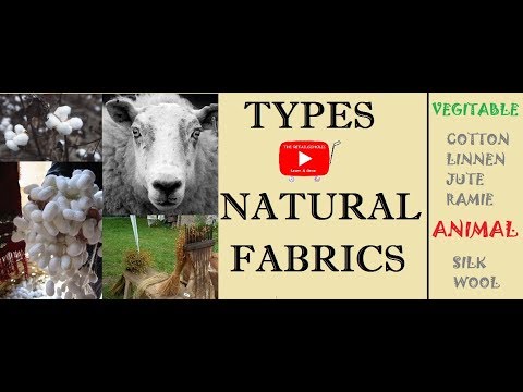 Be a Cloth Expert/ Basic Types of Natural Fabrics in Hindi