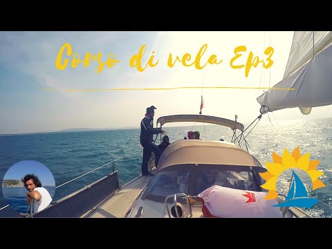 Navigazione Costiera con vento forza 6 Corso di vela di ASD Girasole su barca a vela 12 metri Ep 3