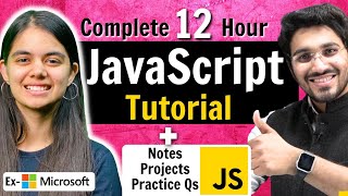 JavaScript Tutorial (2024) for Beginners to Pro (with Notes, Projects & Practice Questions)