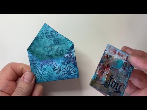 Wintry Envelope and Tiny Card by Sarah Anderson - A Lavinia Stamps Tutorial