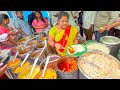 Highly Energetic Kumari Aunty Selling Non Veg Thali Hyderabad Famous Road Side Meals Lunch Time