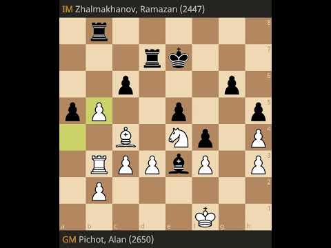 Alan Pichot vs Ramazan Zhalmakhanov- Fide Grand Swiss 2023, Round 1
