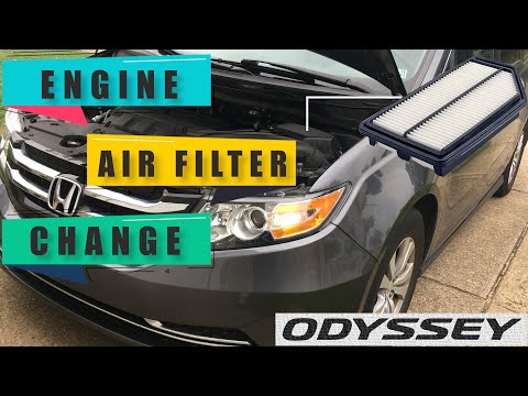 2011 - 2017 Honda Odyssey engine air filter replacement