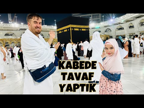 KABEYE KAVUŞTUK !! TAVAF YAPIYORUZ !! MEKKE KABE TURU VLOG !!