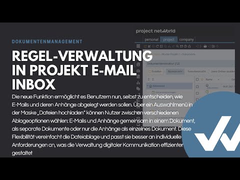 Regel-Verwaltung in Projekt E-Mail-Inbox