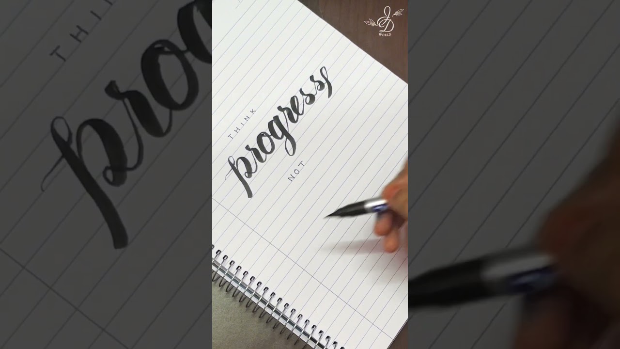 Hand lettering | Motivational quotes | Calligraphy for beginners #calligraphy #brushpen #black #art