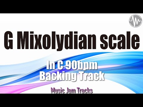 【 G Mixolydian 】Scale Training Backing Track C Major 90bpm Jam Track
