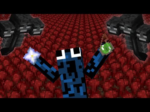 Harvesting 100,000 Nether Wart in Cubecraft Skyblock! Ep.44