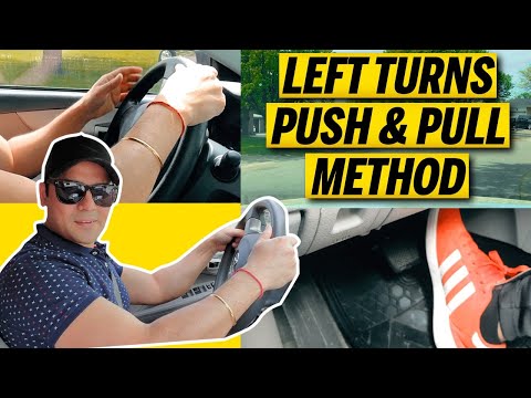 LEFT TURNS - PUSH AND PULL Steering || INTERESTING TIPS on how to TURN LEFT | BEGINNER Driver Lesson