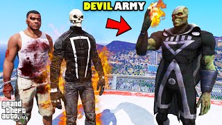 Franklin Found Ghost Rider To Fight NEW DEVIL ARMY in GTA 5 | SHINCHAN and CHOP