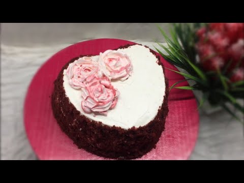 Easy red velvet cake | with cream cheese frosting | without oven | easy cake recipe | red velvet..