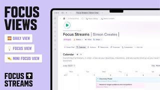 Dashboard Views Explained: Daily, Focus & Mini Focus Views