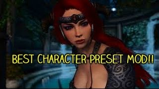 Skyrim SE: New Beautiful & Best Character Preset mod!!