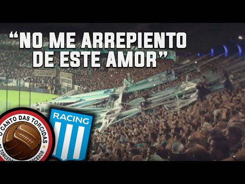 "No me arrepiento de este amor - Racing (ARG) [Legendado (EN/ES/PT)]" Barra: La Guardia Imperial &bull; Club: Racing Club