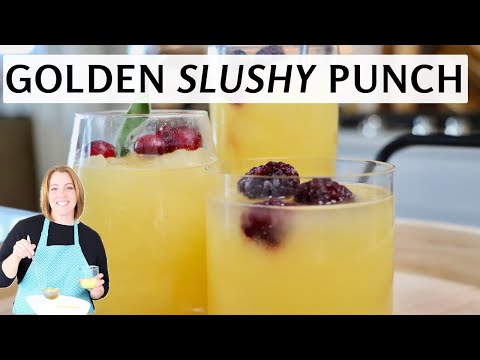 How to Make Golden Slushy Punch | Easy Frozen Party Drink with Real Fruit Juice
