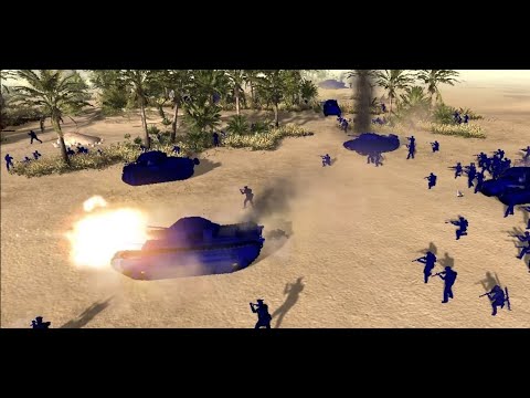 Army Men of War Fare! The Red Desert Blue Armored Battalion Assault!