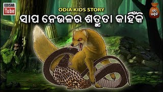 Odia Children Story | ସାପ ନେଉଳର ଶତ୍ରୁତା କାହିଁକି | Entertaining Story For Kids | Odisha Tube