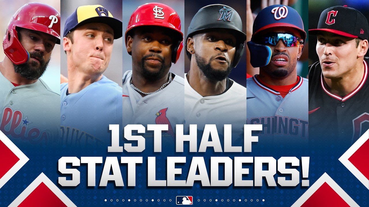 Stat leaders at the end of the 1st half! 🔥 (Ft. Schwarber, Misiorowski, Walker AND MORE!)