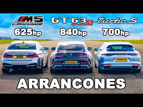 Nuevo AMG GT 63 S de 840 hp vs BMW M5 vs Panamera Turbo: ARRANCONES