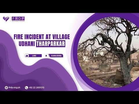 Urgent Appeal for Fire Affected People of Thar