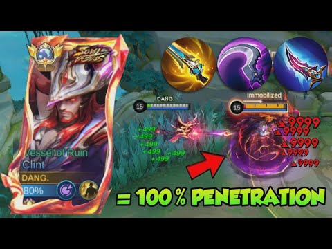 CLINT FULL PENETRATION 1 SHOT BUILD IS HERE!!🔥😱 ( 100% BROKEN!! ) - MUST TRY! - MOBILE LEGENDS
