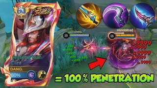 Download lagu CLINT FULL PENETRATION 1 SHOT BUILD IS HERE!!🔥😱 ( 100% BROKEN!! ) - MUST TRY! - MOBILE LEGENDS mp3