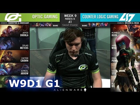 OPT vs CLG | Week 9 Day 1 S9 LCS Summer 2019 | OpTic Gaming vs CLG W9D1