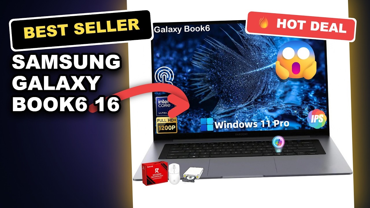 Samsung Galaxy Book6 16 Touchscreen Laptop Tested: AI Power You Need review video
