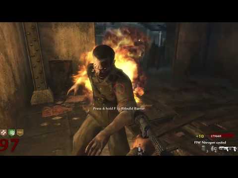 WaW zombies der Riese round 100 solo run