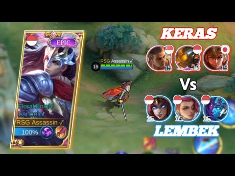 Cara Lawan Musuh Keras Tapi Team Lembek | Gameplay lancelot | mlbb