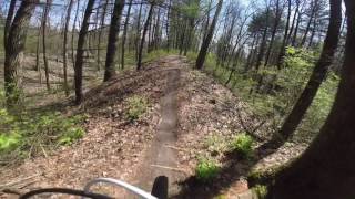 This is my fast-ish (1:08 on Strava) run on the Mandofun section of KA-BAR Trail, Griffin Bike Park.