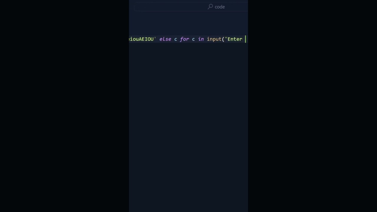 Replace Vowels with * in Python #python #learnpython #programming
