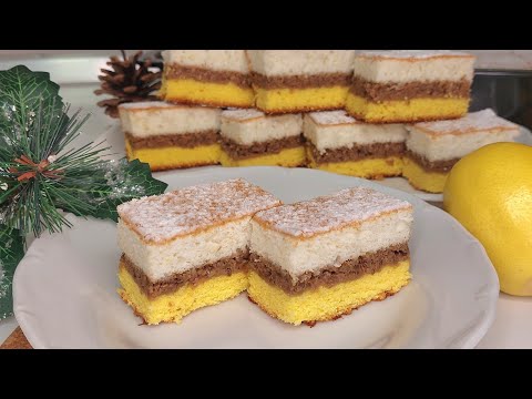 SVE ZAJEDNO SE PEČE💥Recept za limun šnite sa orasima❗️Kolač za sve vrste slavlja