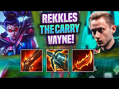 REKKLES HARD CARRY WITH VAYNE! - KC Rekkles Plays Vayne ADC vs Jhin! | Preseason 2022