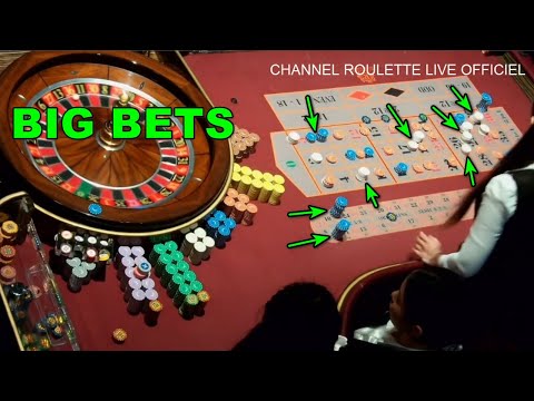 BIG BETS IN TABLE IN REAL ROULETTE IN CASINO BIG OF 19/03/2025