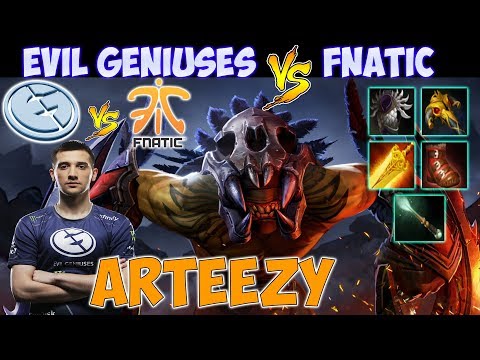 Arteezy - Bloodseeker Gameplay Evil Geniuses vs Fnatic Game 2 | TI8 Group Stage