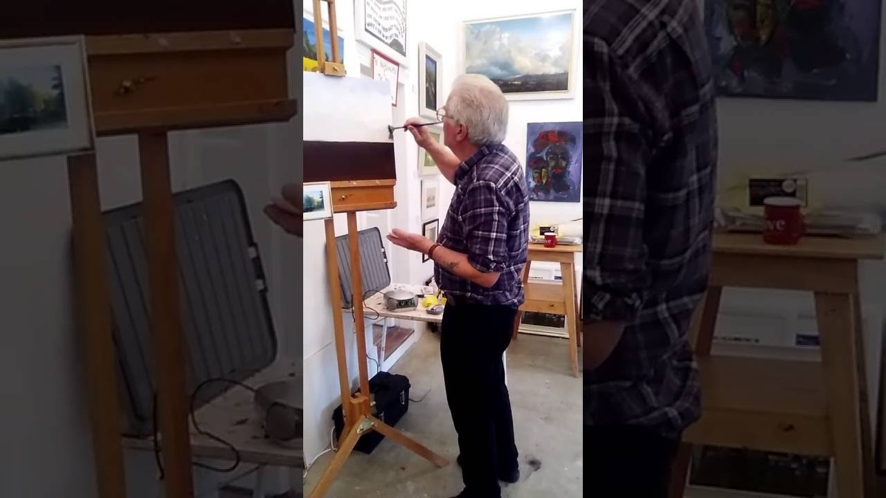 Acrylic Landscape Demonstration by Peter Cunningham  Part 2