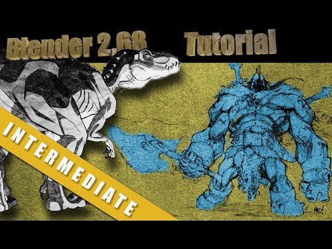 Animating 2D Drawings And Art In Blender 2.68
