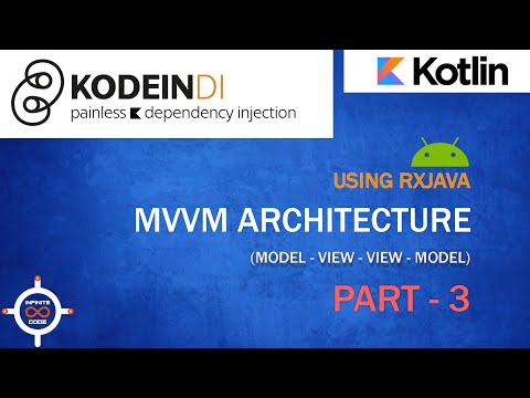 Android MVVM Architecture With RXJAVA in KOTLIN With KODEIN DEPENDENCY INJECTION FRAMEWORK PART - 3