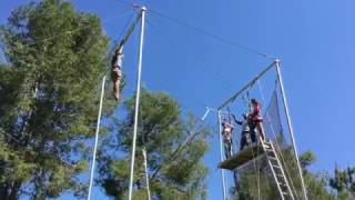 Flying Trapeze - Suicide Dismount from Crane Bar
