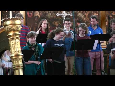 John Rutter - The Shepherd's Pipe Carol, in rehearsal with The Choir of Merton College, Oxford