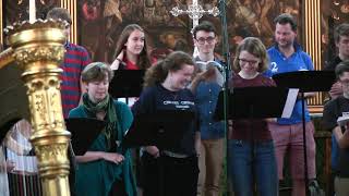 John Rutter - The Shepherd&#39;s Pipe Carol, in rehearsal with The Choir of Merton College, Oxford