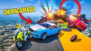 CARA A CARA CON COCHES ALEATORIOS Y EL ÚLTIMO EXPLOTA! CHUPACÁMARA AGRESIVO!! - GTA 5 ONLINE