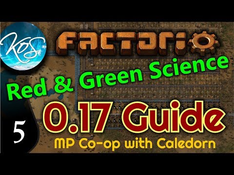 Factorio Guide 0.17 Ep 5: RED & GREEN SCIENCE -  MP w/ Caledorn!