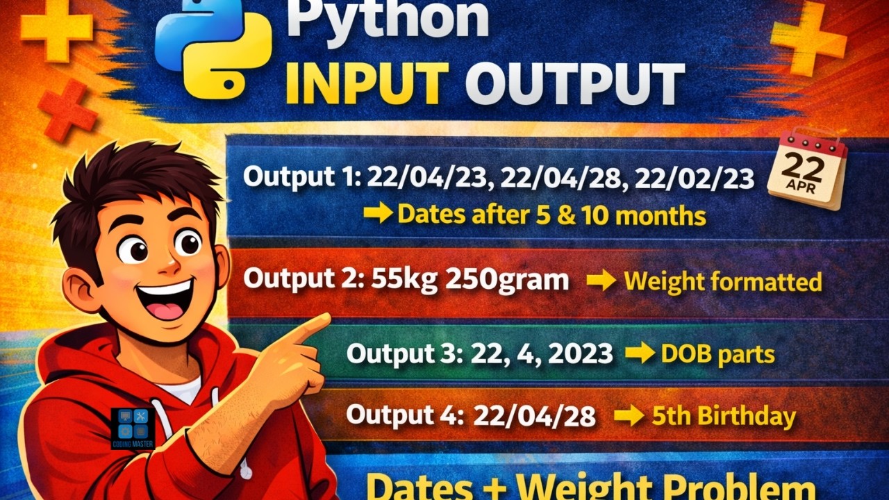 Solve a real Python input-output problem step by step!
