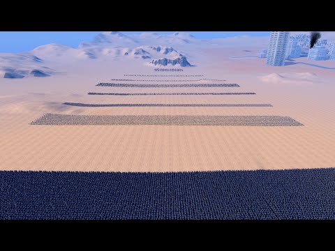 5K HEAVY KNIGHTS vs 7 LINES OF ANIMALS UEBS - Ultimate Epic Battle Simulator